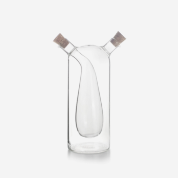 GALHETEIRO VIDRO DUO p/ AZEITE E VINAGRE